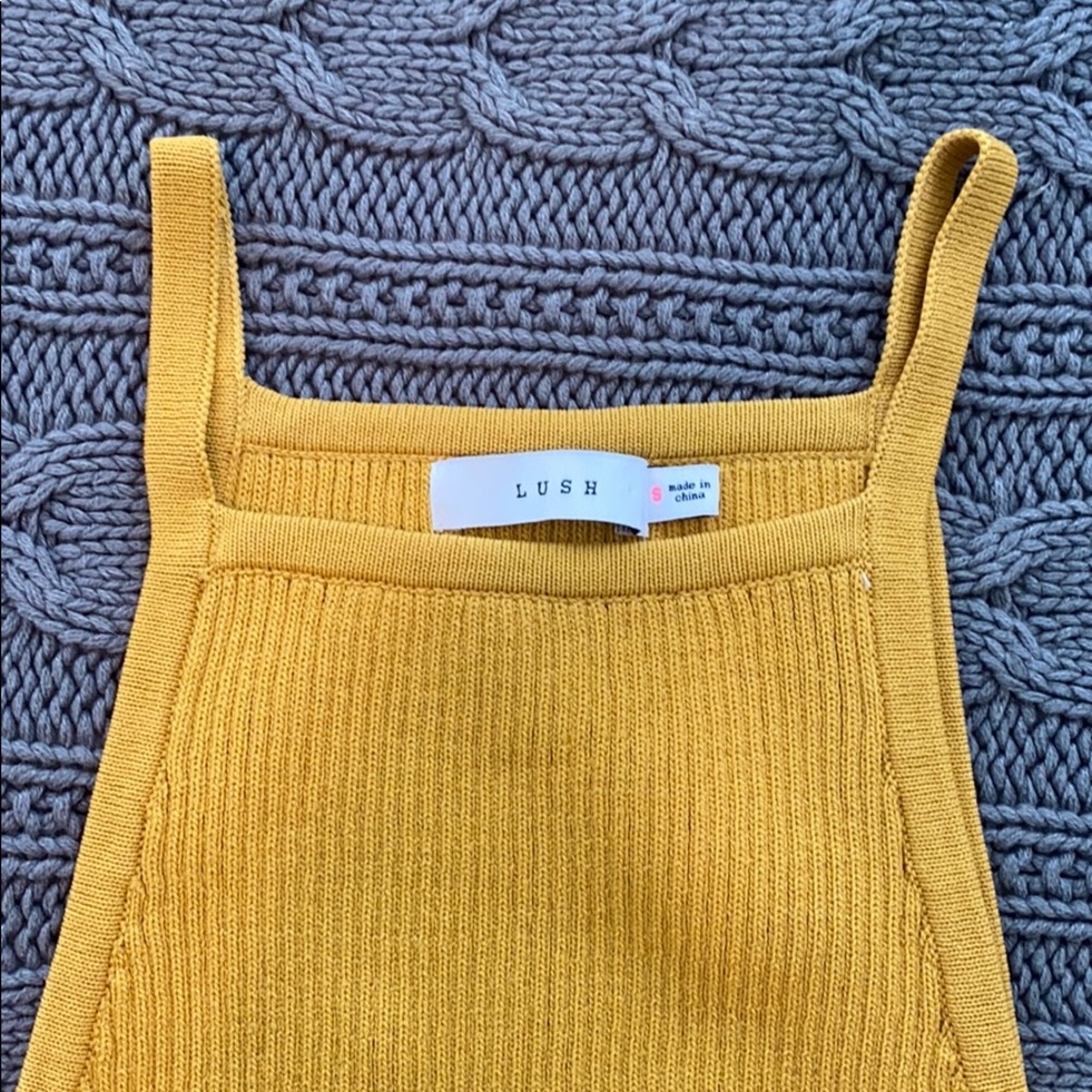 Lush Yellow Crop Tank